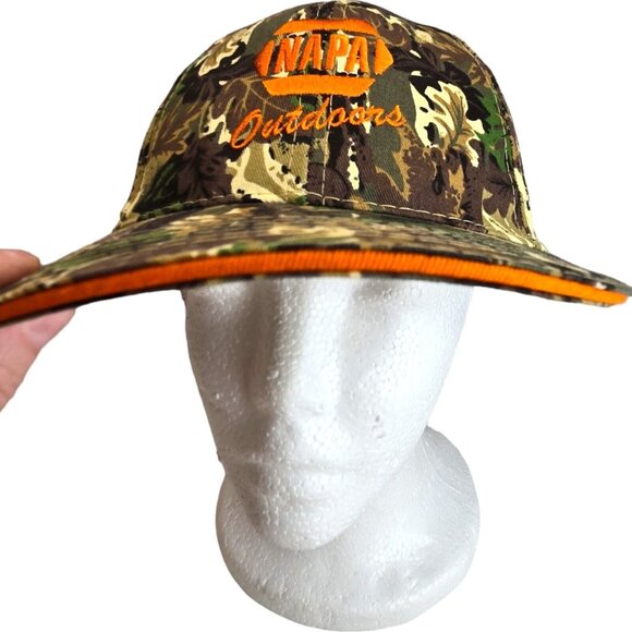 Napa Outdoors Hat Adult One Size Brown Camo Snapback Embroidered‎ Automotive - Picture 6 of 9